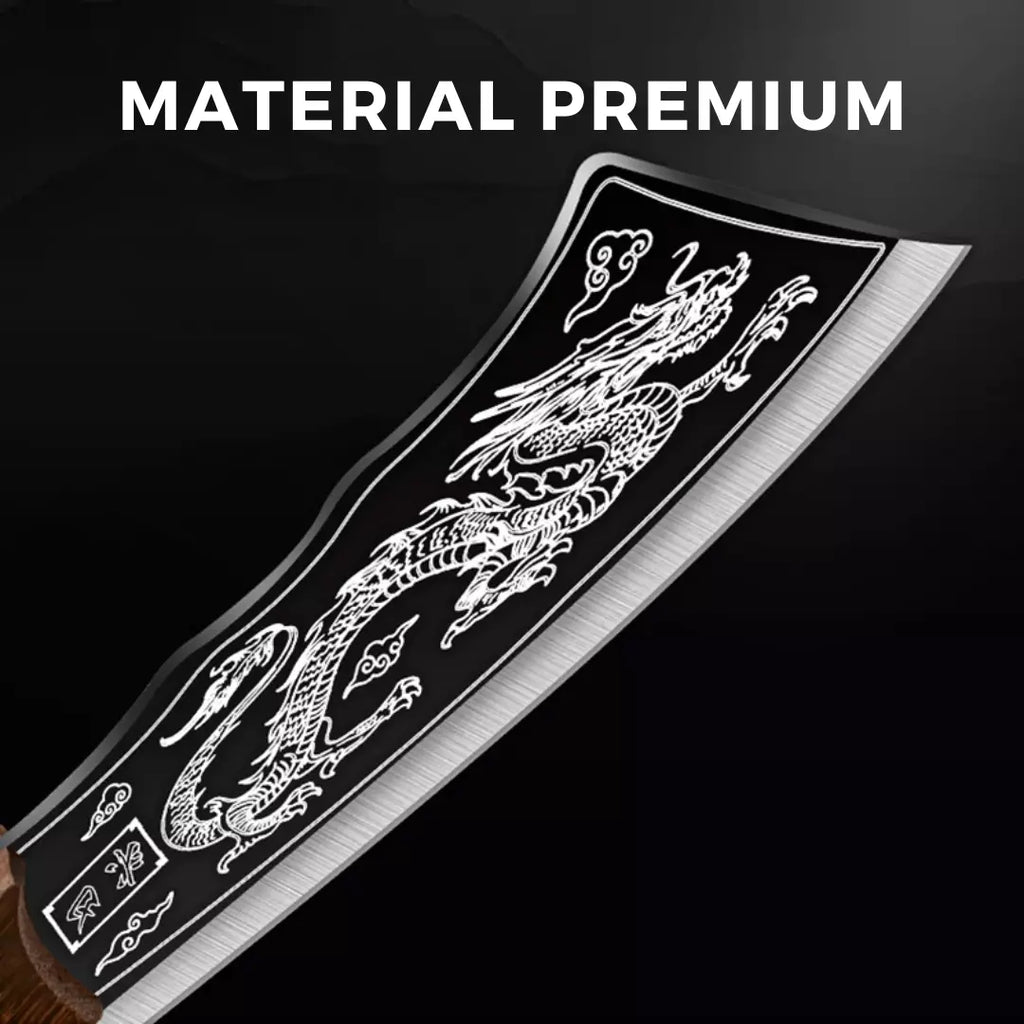 Cleaver Dragon™ - Cutelo Japonês em Aço Inoxidável / Robusto, Afiado e Durável (Promoção Compre 1, Leve 2)
